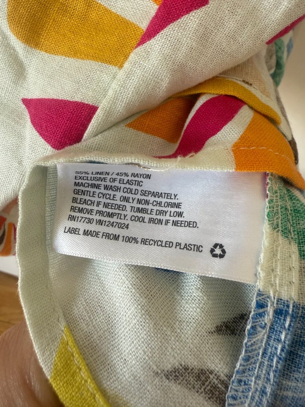 Tabitha Brown x Target Linen Blend Puff Dress - Rainbow Botanical Print - Picture 9 of 9